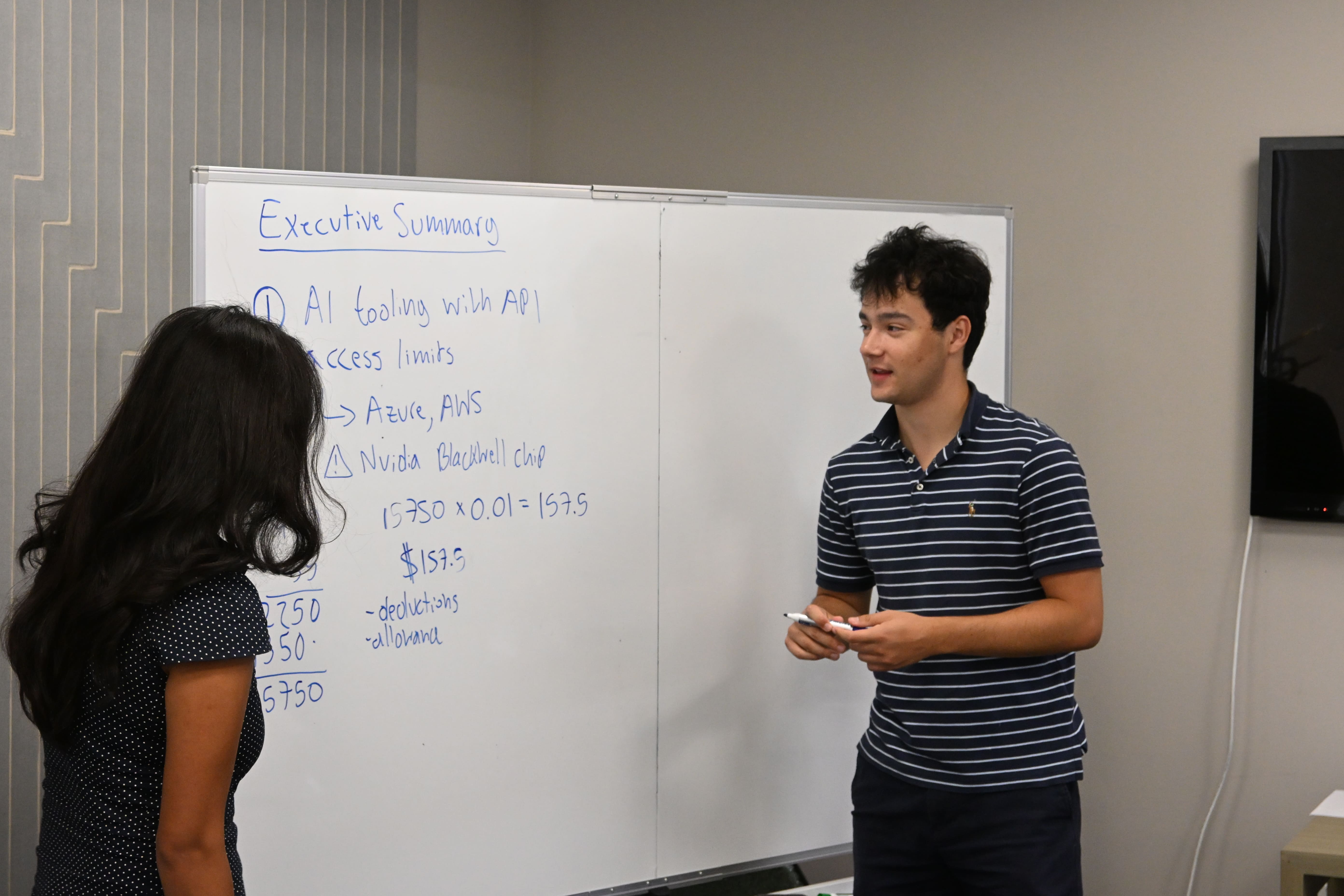 MatrixCell team presenting to a client